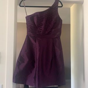MONIQUE LHUILLIER ONE SHOULDER DRESS, SIZE 6